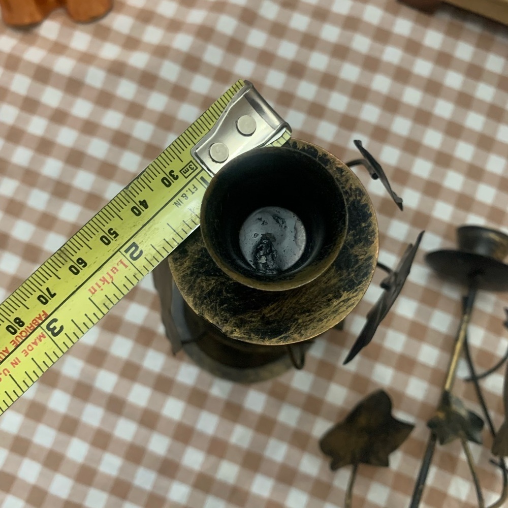 Artistic Black and Gold Candle Holders - Picture 4 of 4